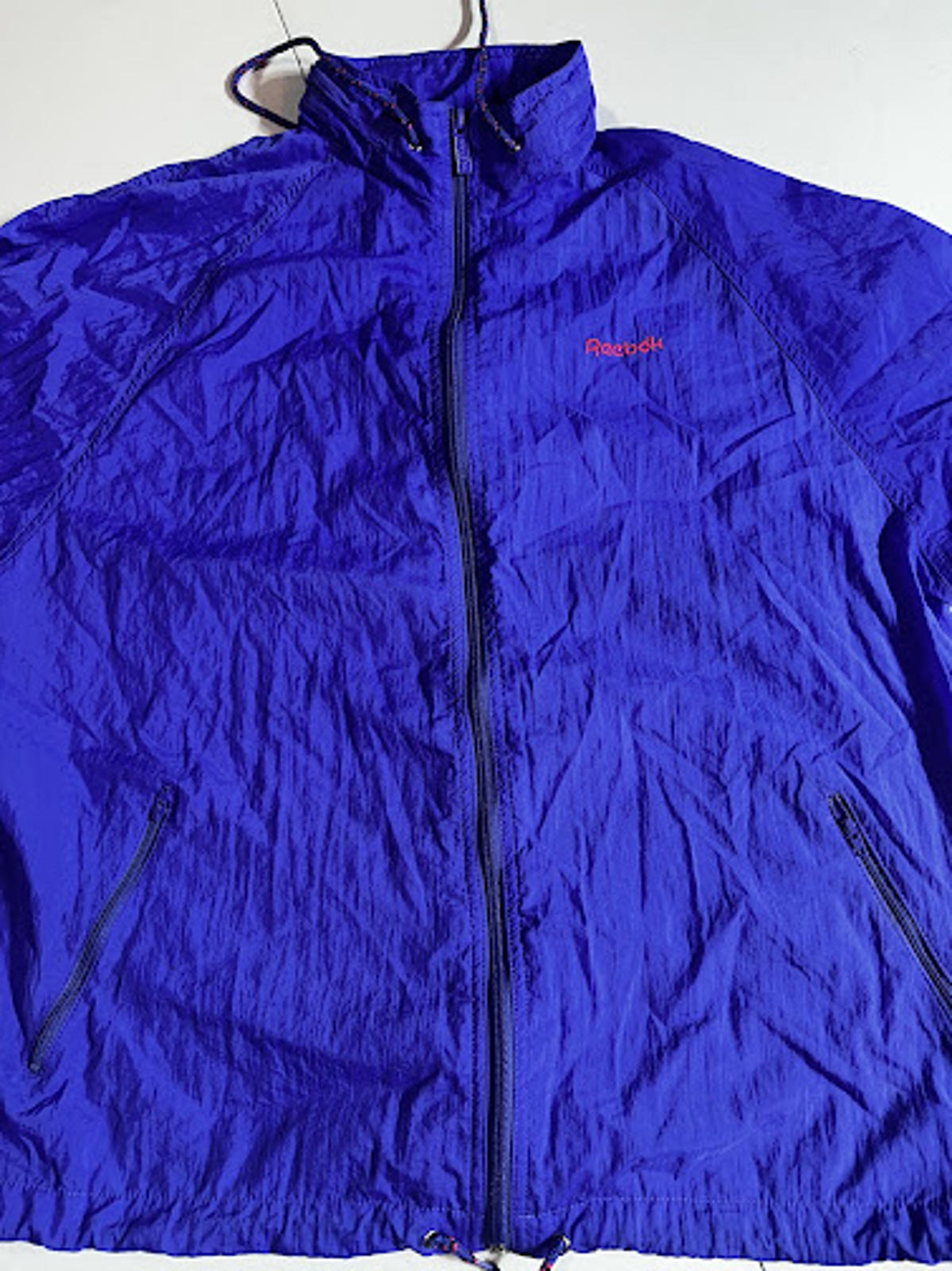 Vintage Reebok Sport Blue Windbreaker Jacket 90s