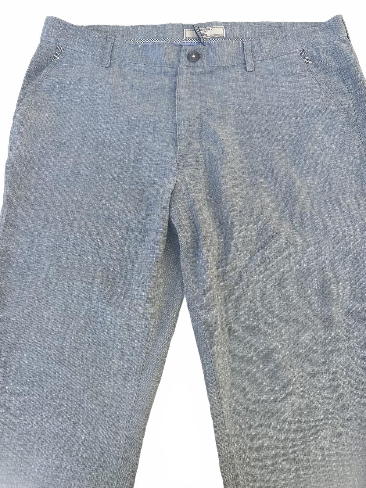 Burberry Prorsum Gray Linen Blend Pants 40