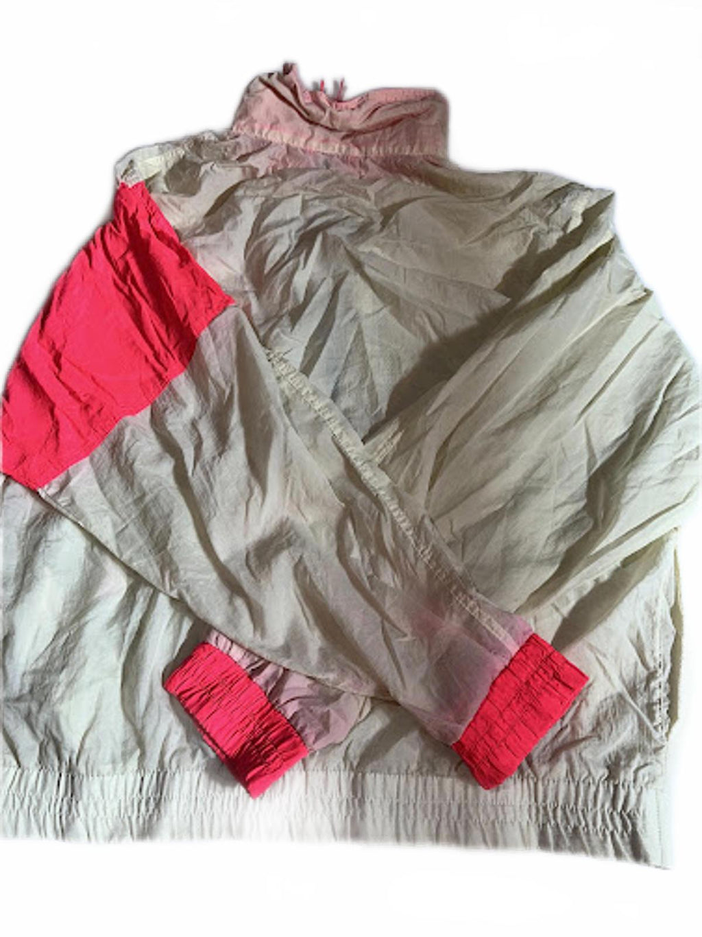 Vintage 90s Neon Anorak Windbreaker Half Zip Jacket