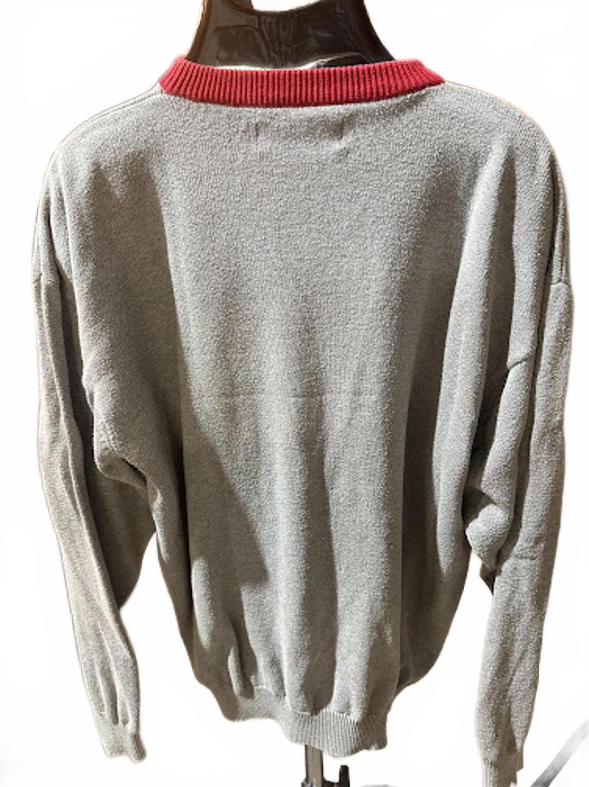 Vintage Taldo Pringle Color Block Graphic Knit Sweater XL
