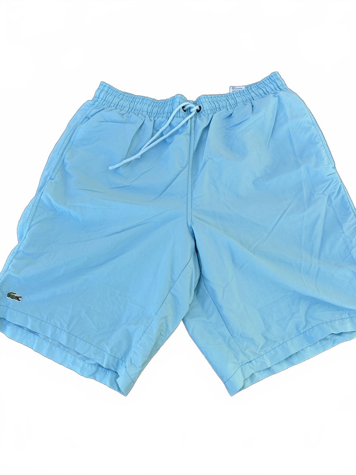 Lacoste Light Blue Swim Trunks Medium