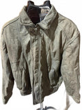 Vintage Hunt Club Leather Bomber Paisley Lined Medium