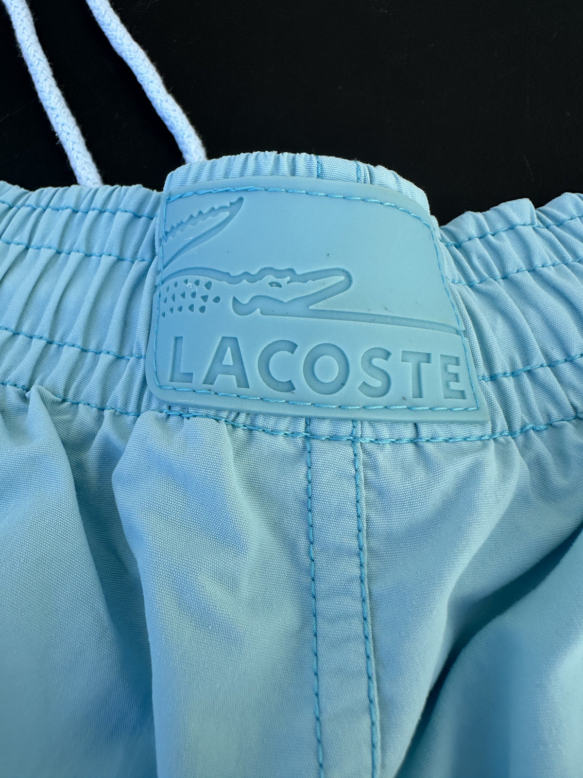 Lacoste Light Blue Swim Trunks Medium
