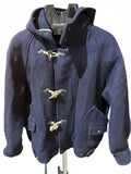 Vintage Masthead Wool Toggle Jacket Hooded Navy Large