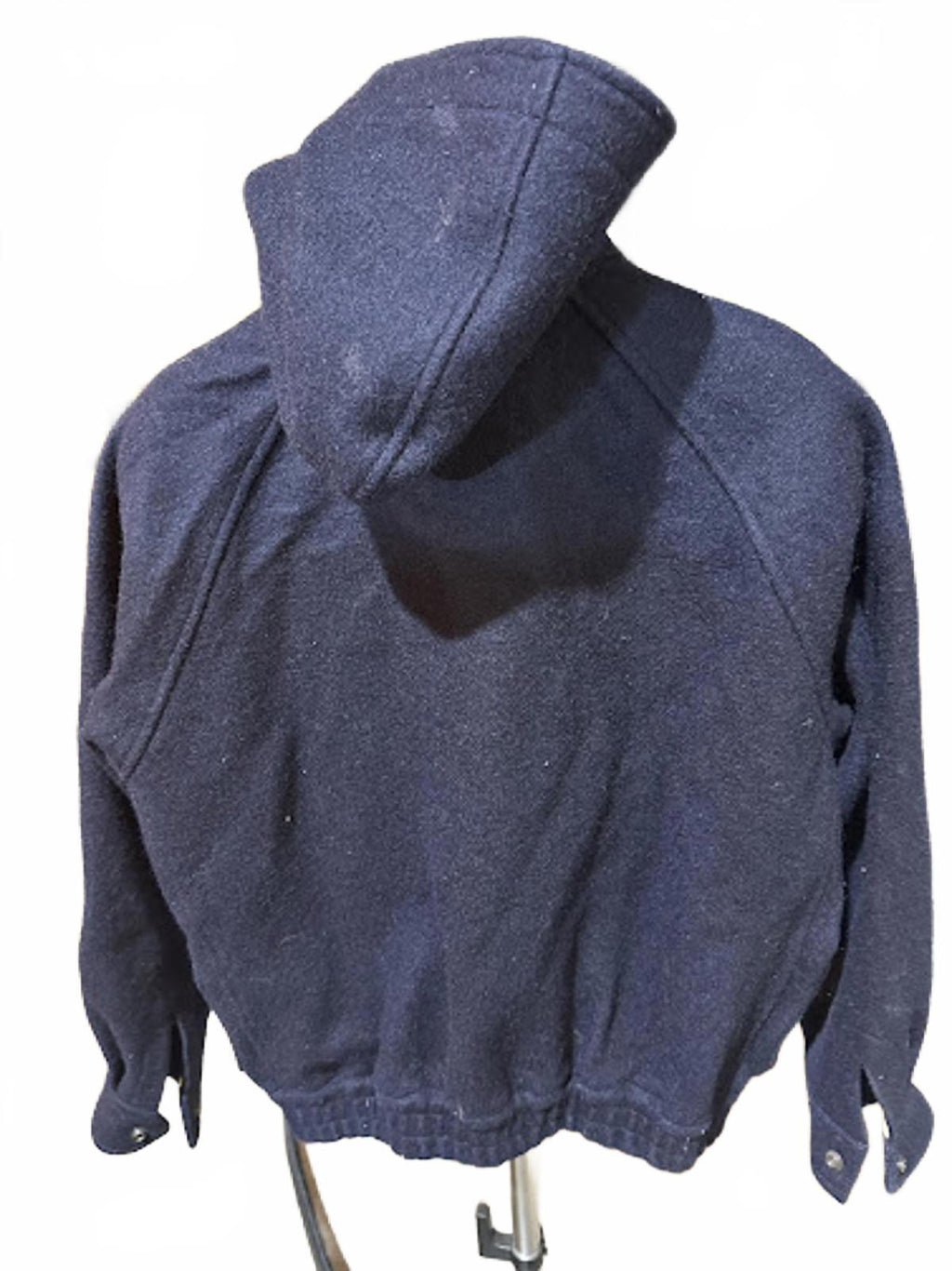 Vintage Masthead Wool Toggle Jacket Hooded Navy Large