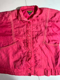Vintage Crosswinds Pink Windbreaker Retro Logo Jacket L