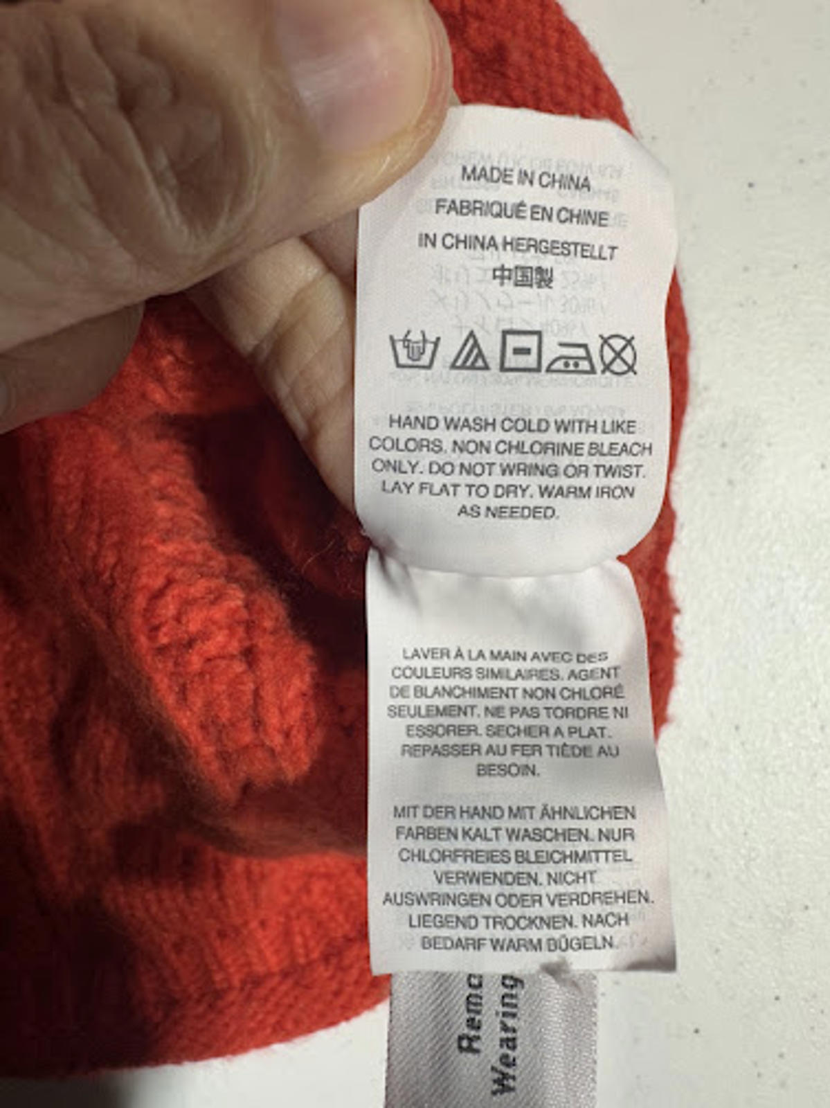 Madewell Orange Cable Knit Merino Alpaca Sweater XXS