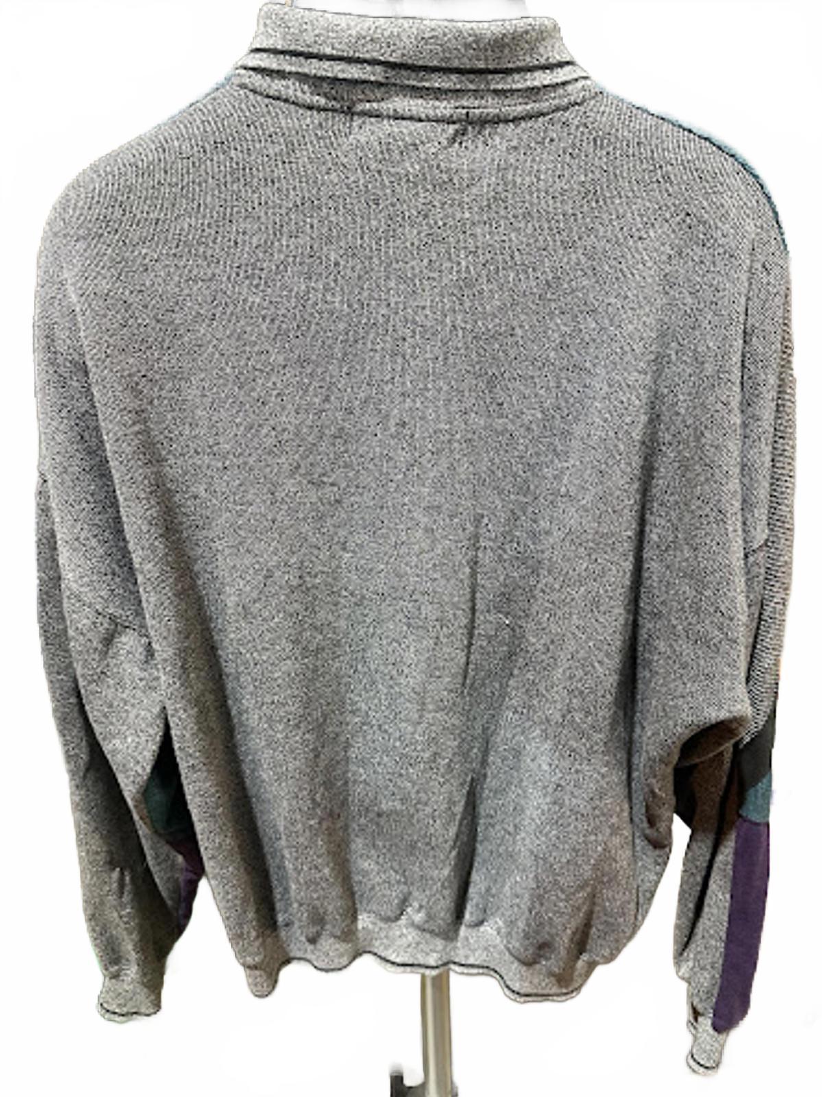 Vintage 90s Color Block Knit Man's Pullover Oversized XL