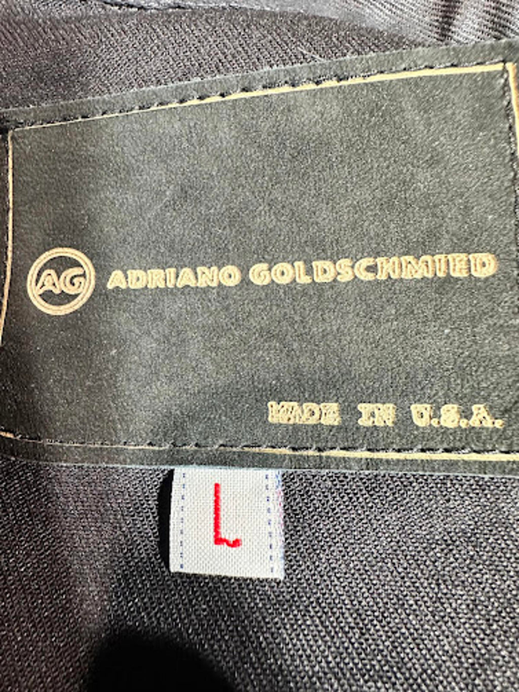 Adriano Goldschmied coated cotton biker-style jacket