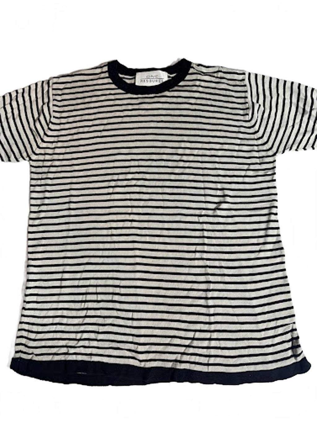 Vintage Silk Striped Tee One Resource Medium