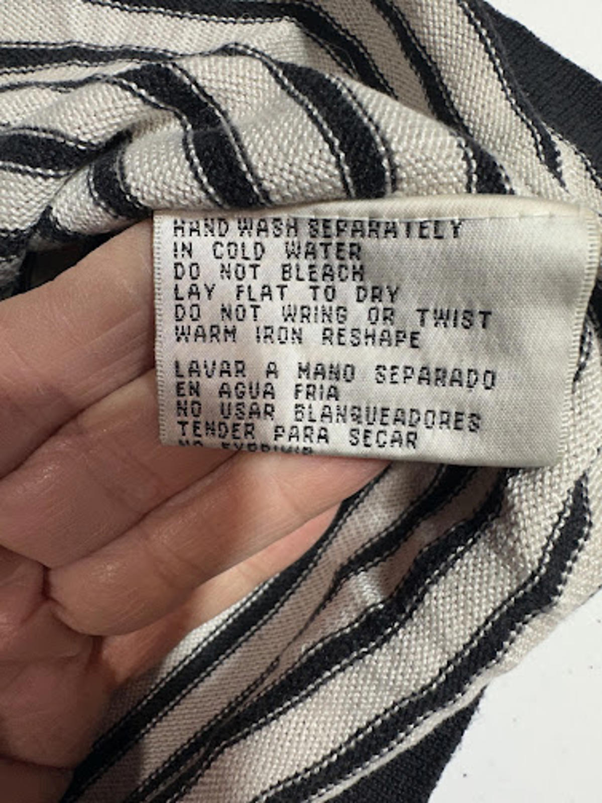 Vintage Silk Striped Tee One Resource Medium