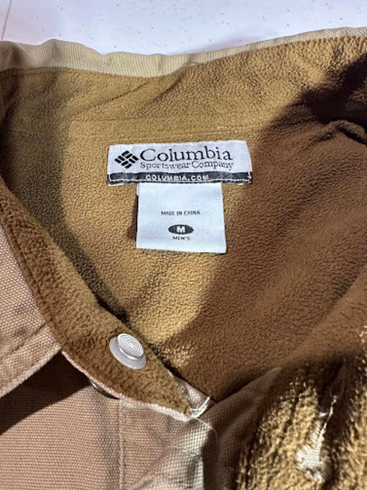 Columbia Fleece-Lined Shirt Jacket – Men’s Medium
