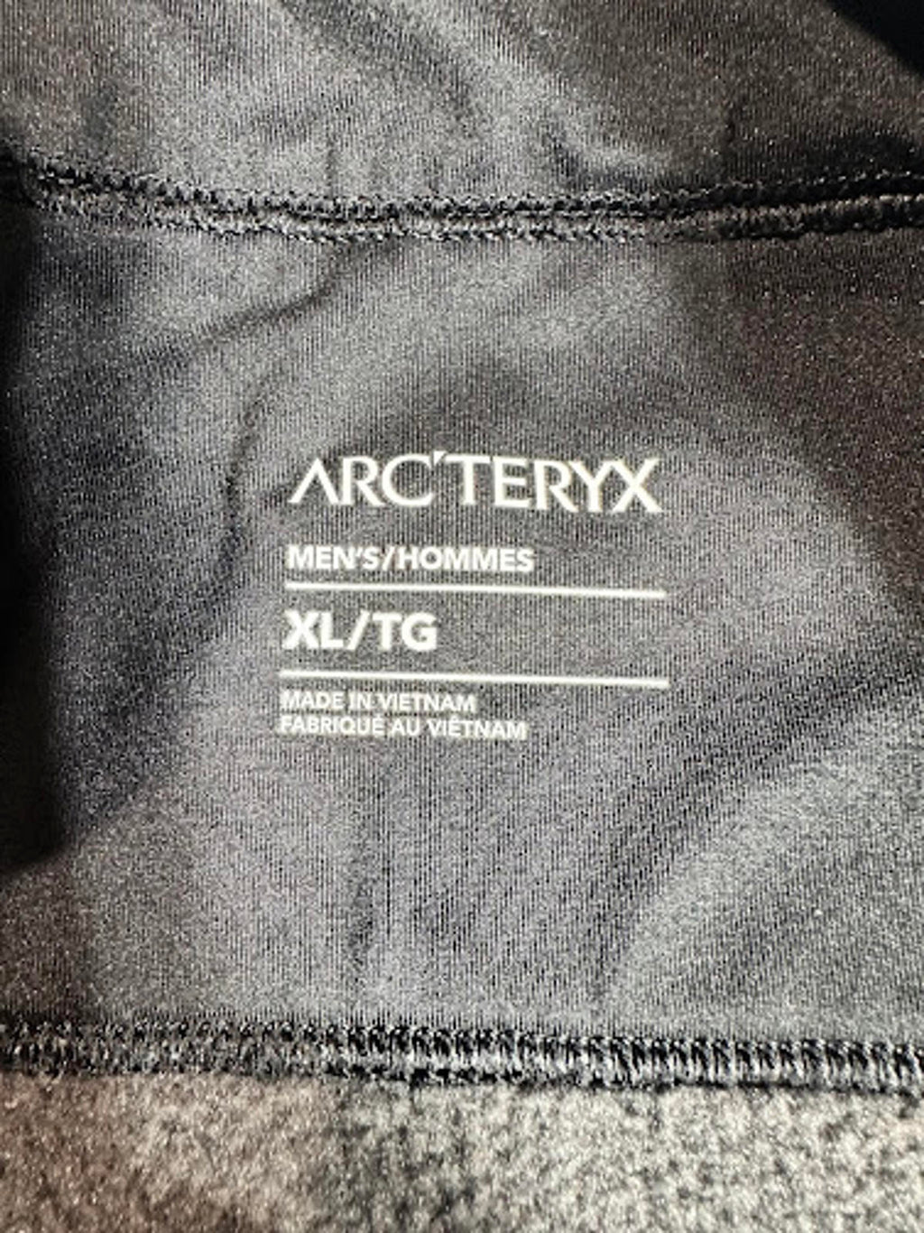 Arc’teryx Men’s Gray Fleece Zip Jacket XL