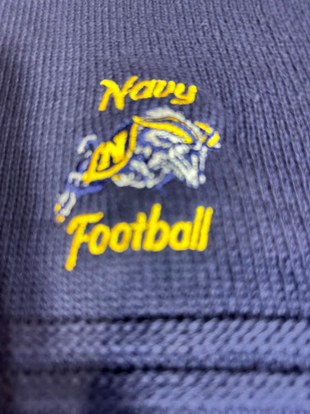 Vintage USA Navy Midshipmen Football Knit Sweater XXL