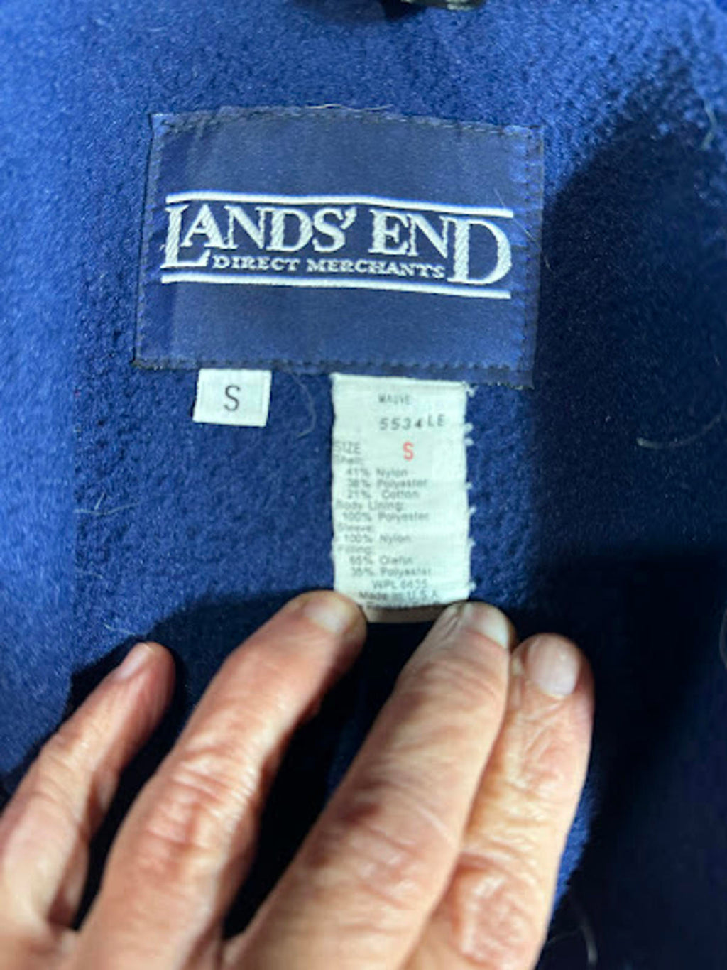 Vintage Pink Fleece-Lined Lands’ End Jacket Small