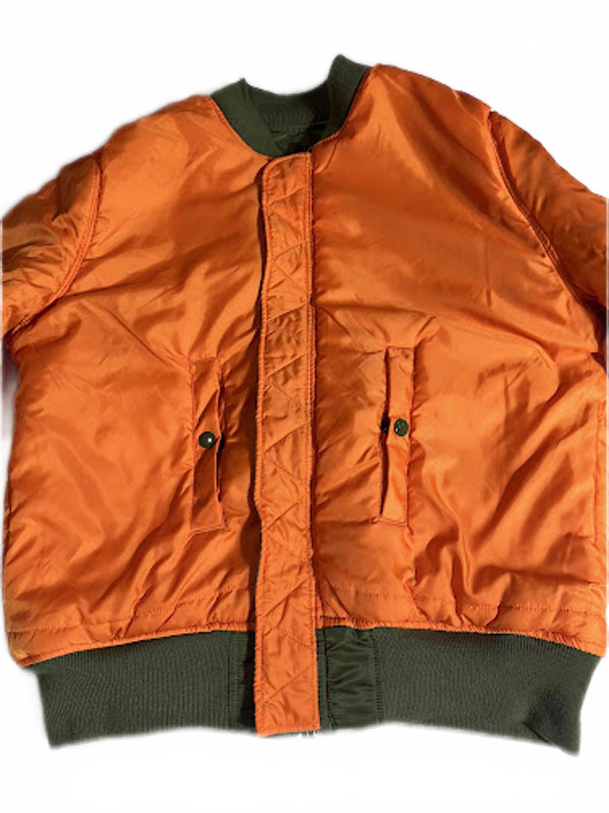 Alpha Industries Reversible MA-1 Bomber Jacket Olive/Orange