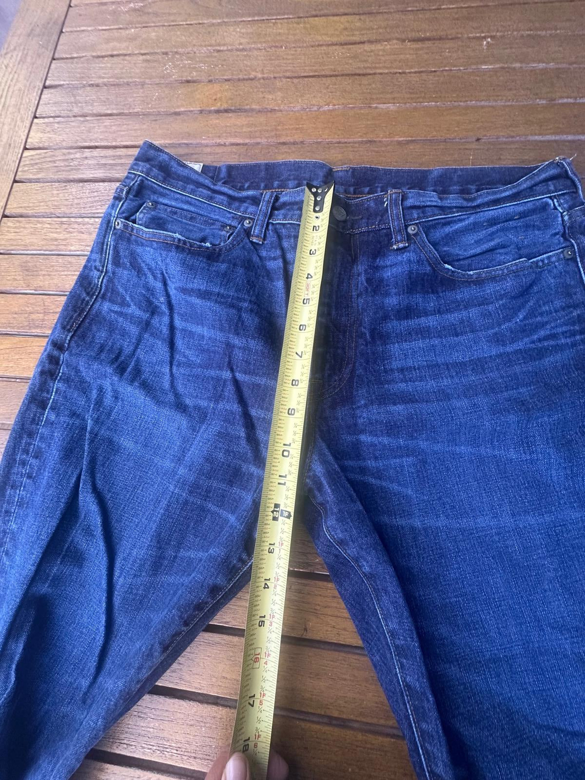 J.Crew 770 Jeans 36x32 Kaihara Japanese Denim Slim Straight