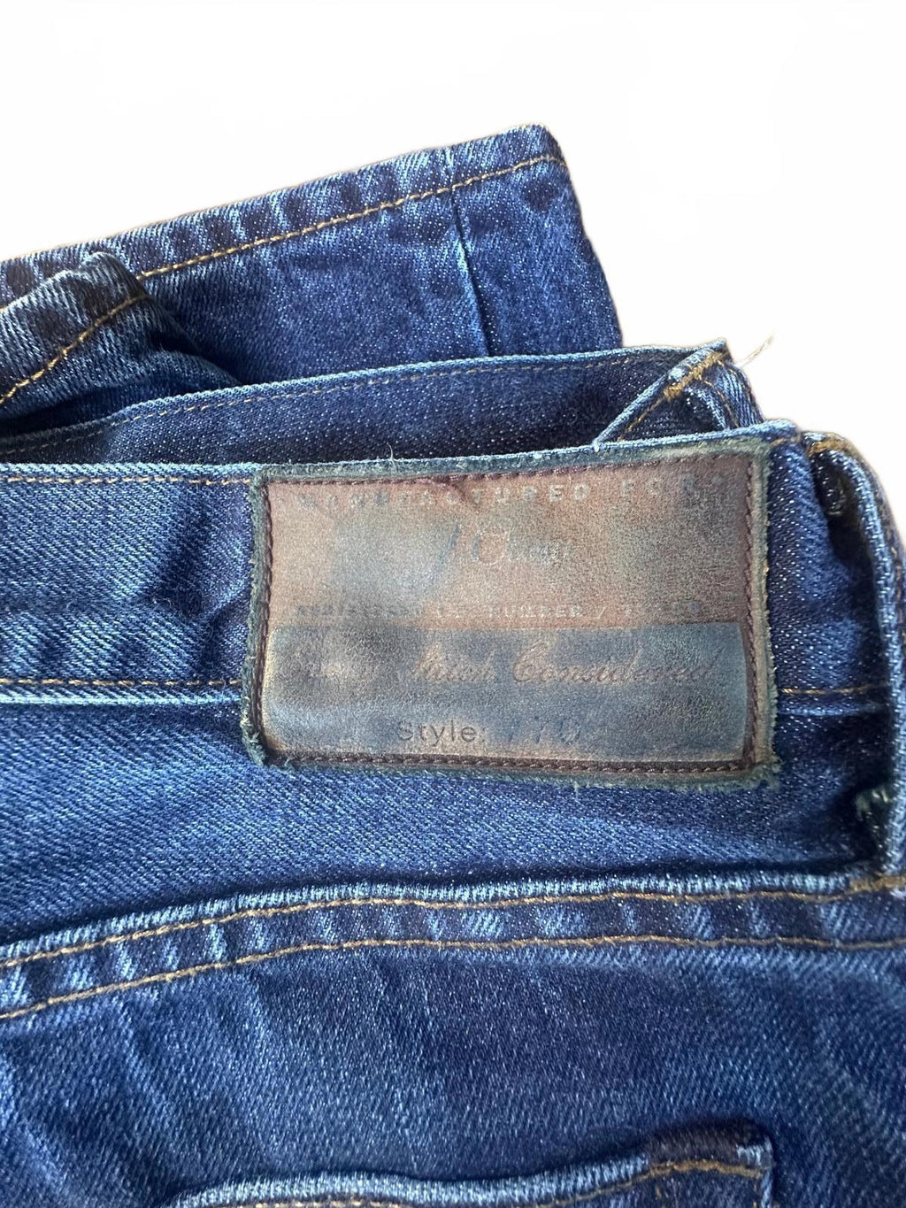 J.Crew 770 Jeans 36x32 Kaihara Japanese Denim Slim Straight