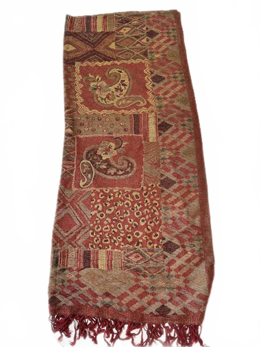 Vintage Handwoven Indian Patchwork Cotton Runner