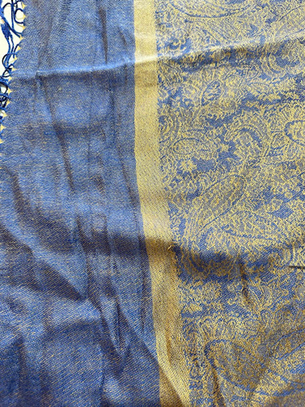 Vintage 100% Pashmina Paisley Shawl