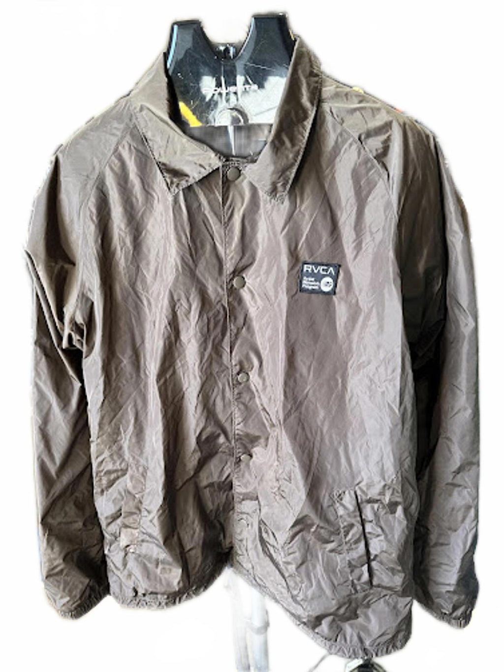 RVCA Graphic Back Coach Jacket Brown