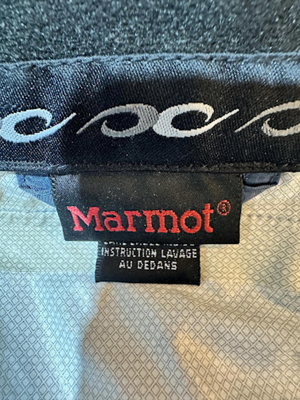 Marmot Slate Blue Lightweight Shell Jacket Hidden Hood