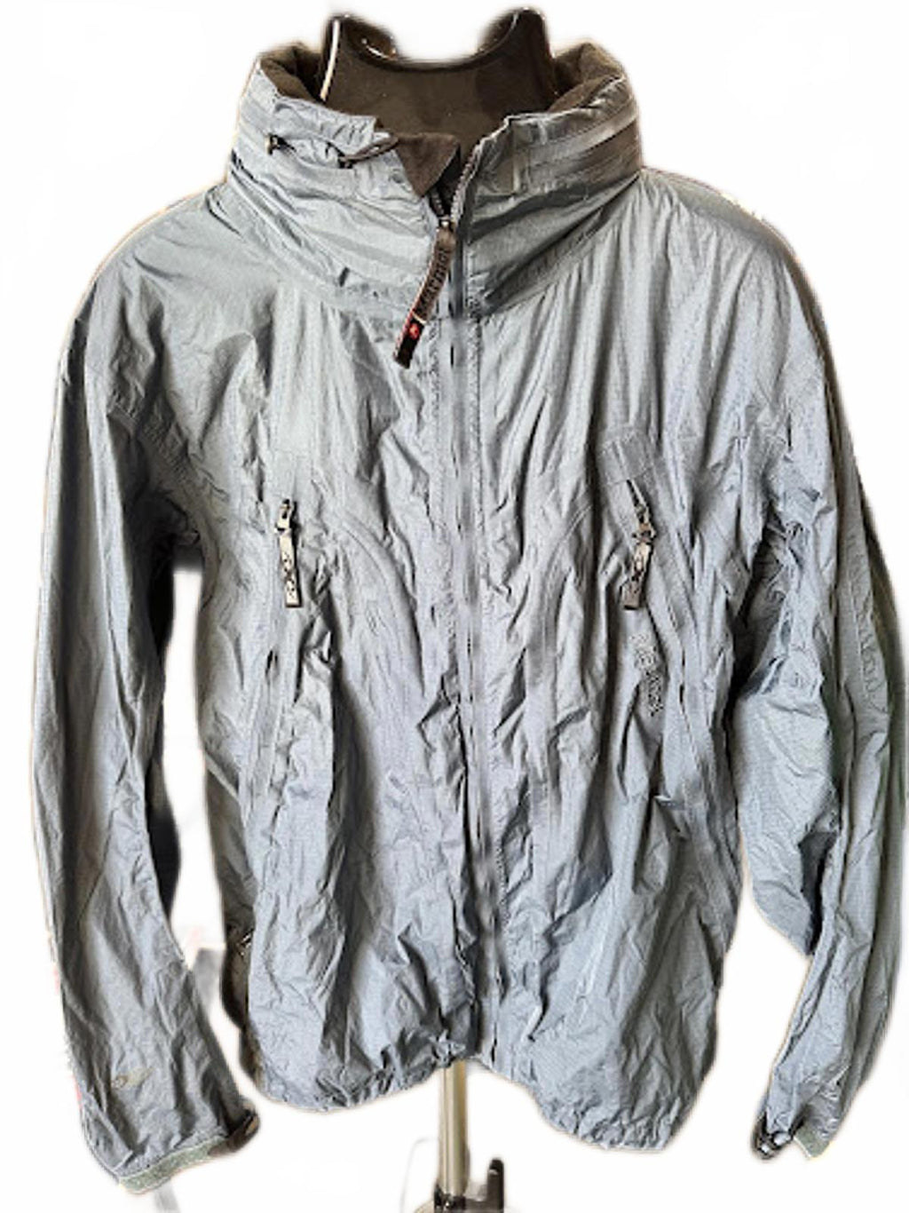 Marmot Slate Blue Lightweight Shell Jacket Hidden Hood