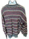Vintage Italian Wool Oversized Geometric Sweater