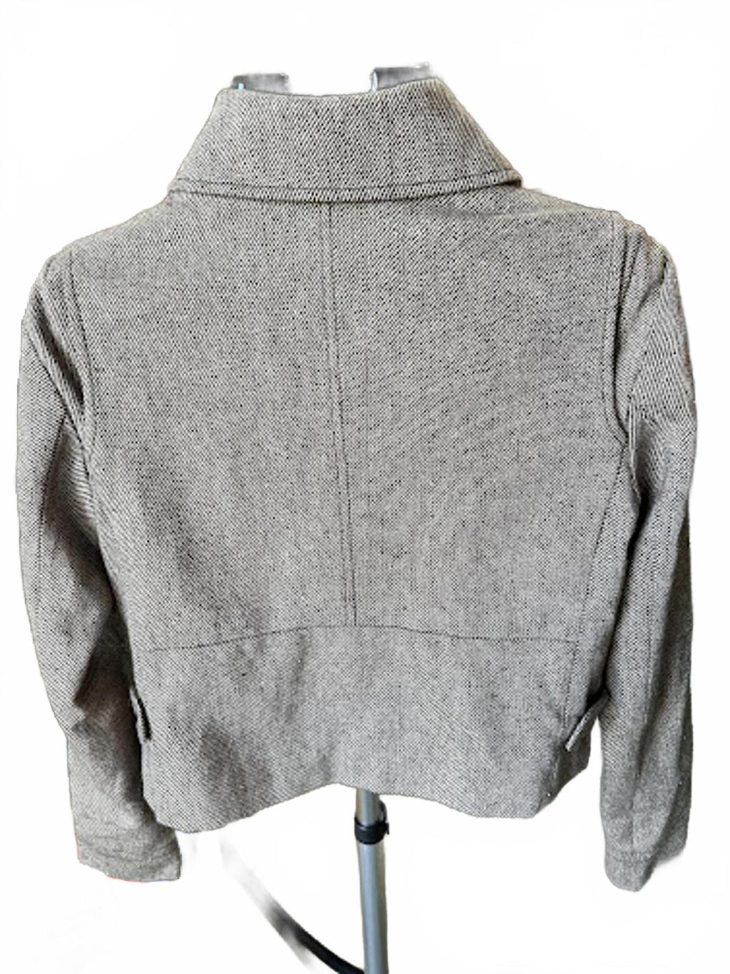 Brooklyn Industries Cropped Moto Jacket Brown Twill XS