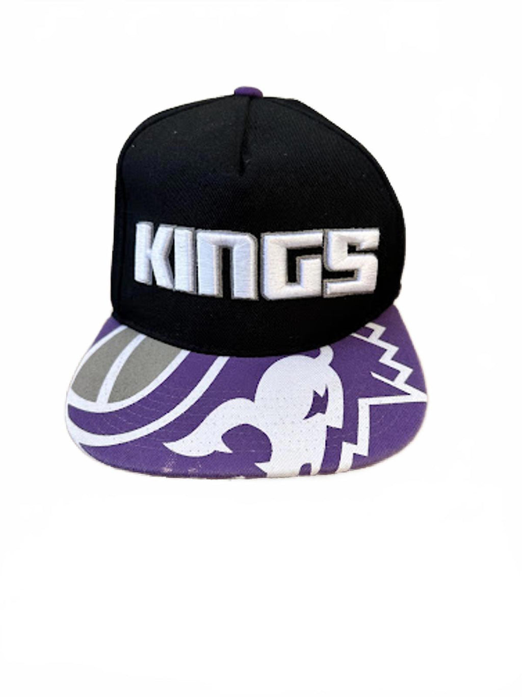 Sacramento Kings Zephyr Snapback Hat Black Purple