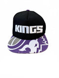 Sacramento Kings Zephyr Snapback Hat Black Purple