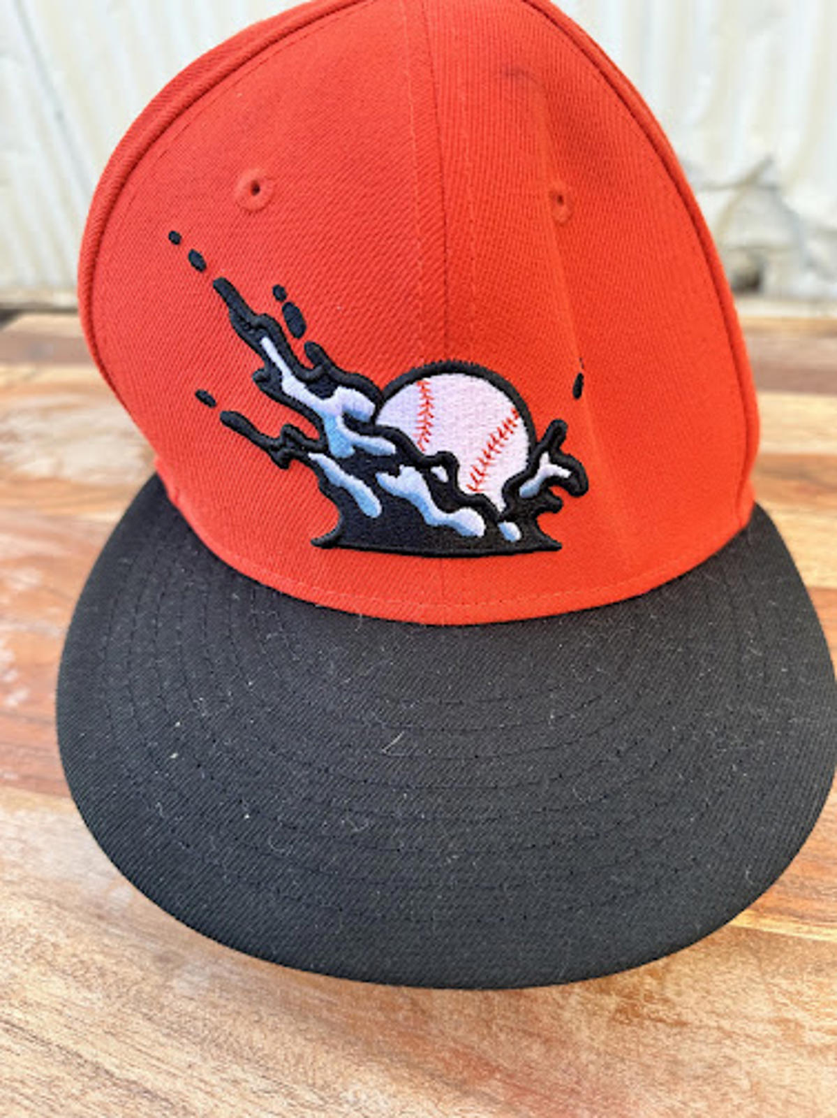 New Era 59FIFTY Flaming Baseball Fitted Hat 7 1/2