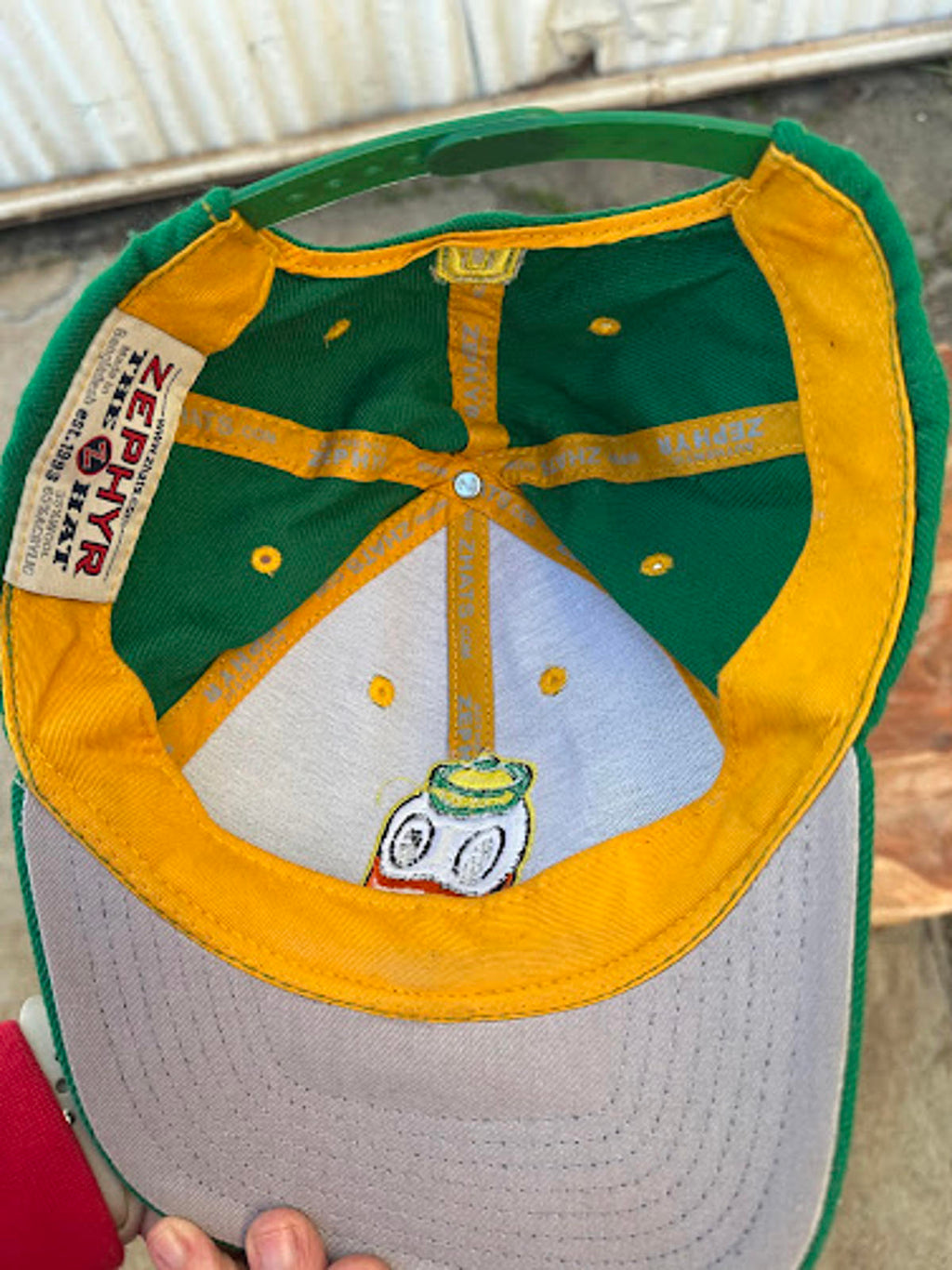 Vintage Oregon Ducks Zephyr Puddles Strapback Hat