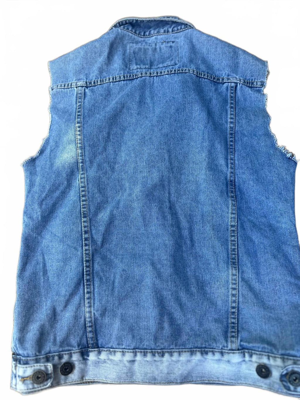 Rolling Papers Denim Vest Sleeveless Jean Jacket