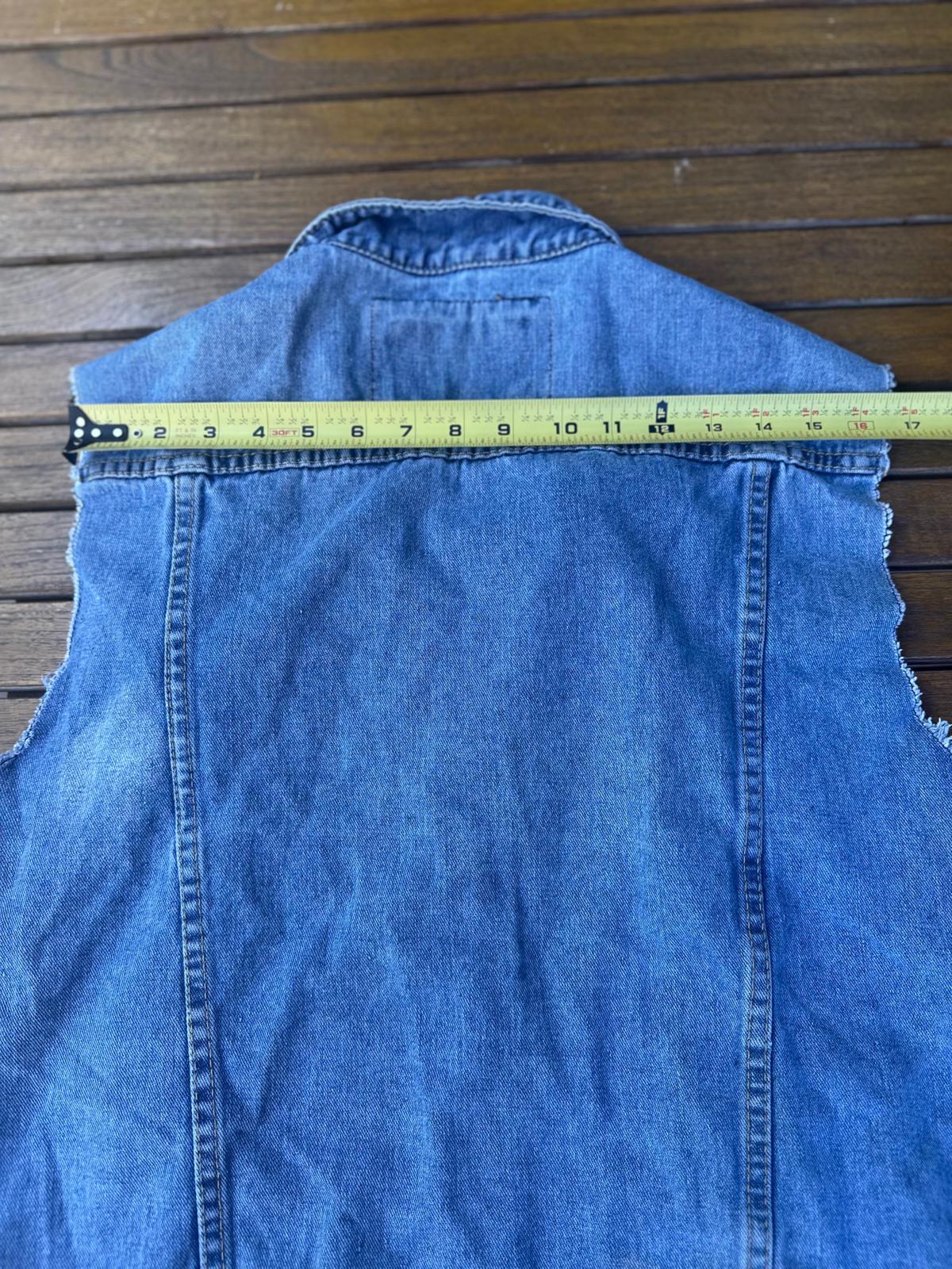 Rolling Papers Denim Vest Sleeveless Jean Jacket