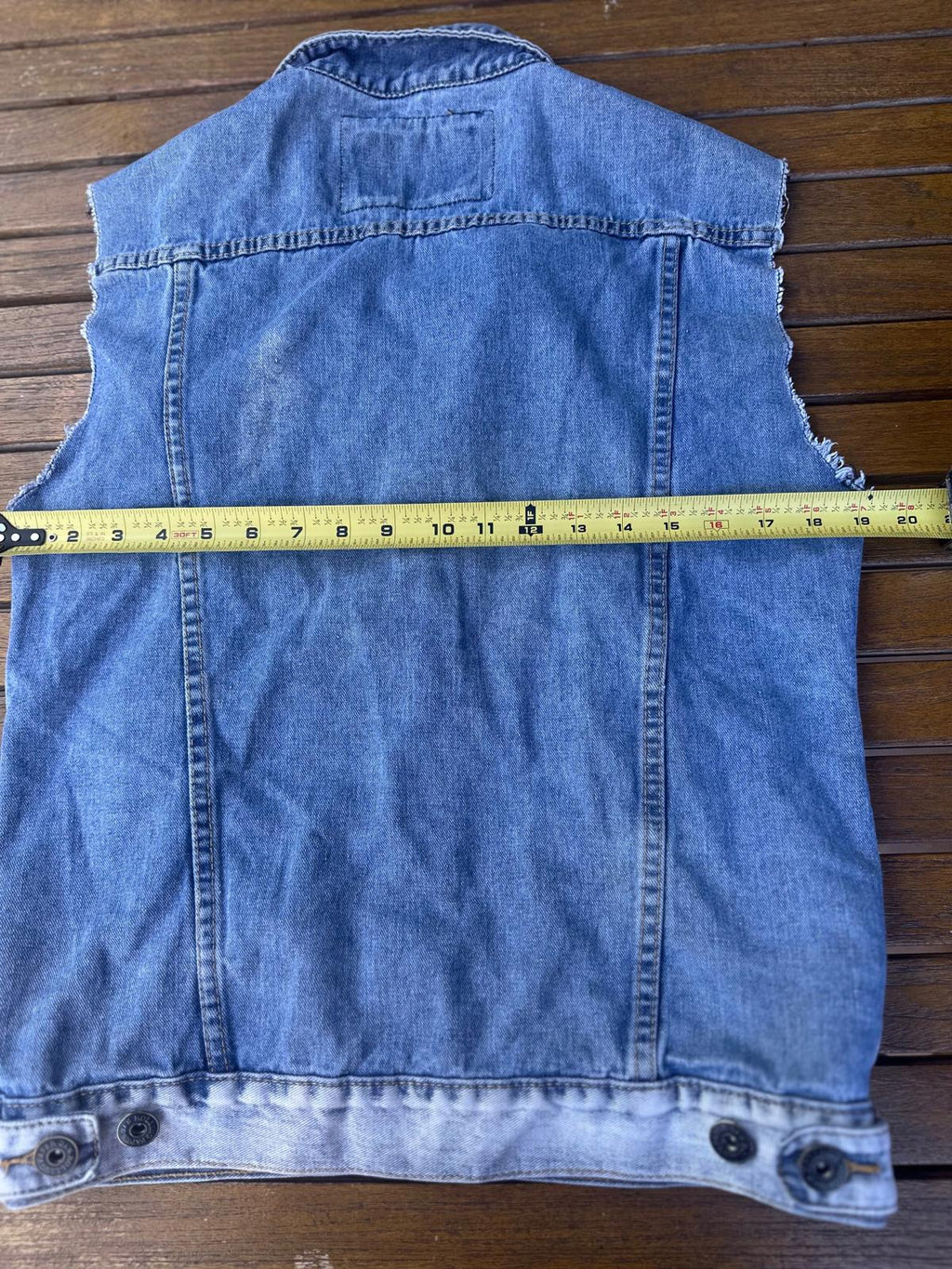 Rolling Papers Denim Vest Sleeveless Jean Jacket