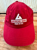 American Giant Made in USA Red Strapback Hat