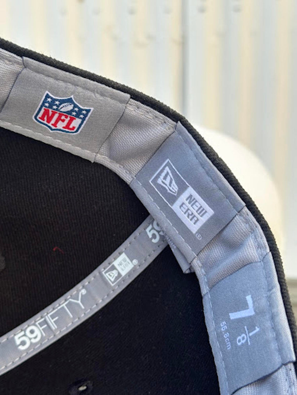 SF 49ers New Era 59FIFTY Black 7 1/8 Fitted