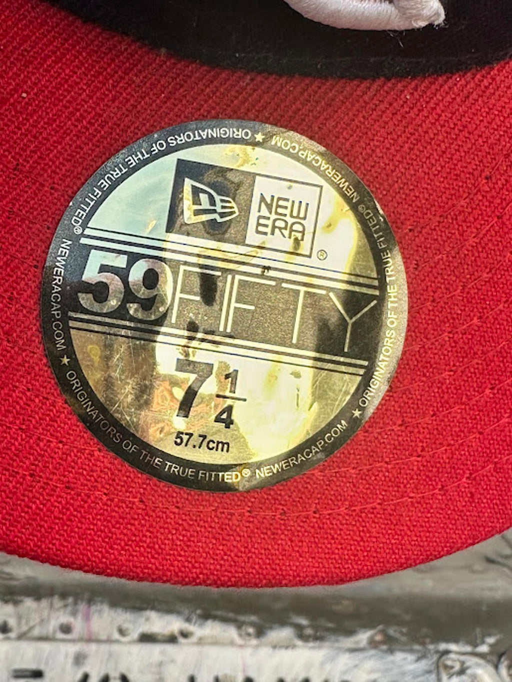 New Era Angels 59FIFTY Fitted Hat 7 1/4 Navy Red