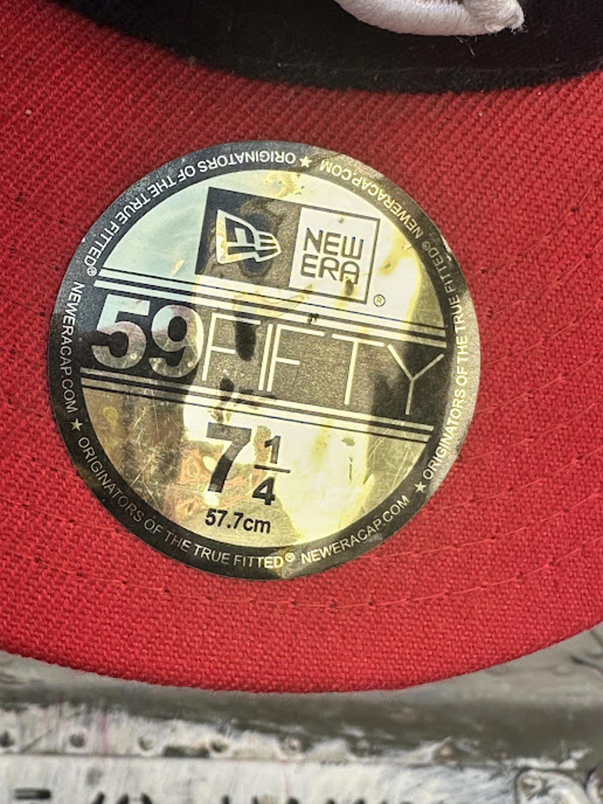 New Era Angels 59FIFTY Fitted Hat 7 1/4 Navy Red