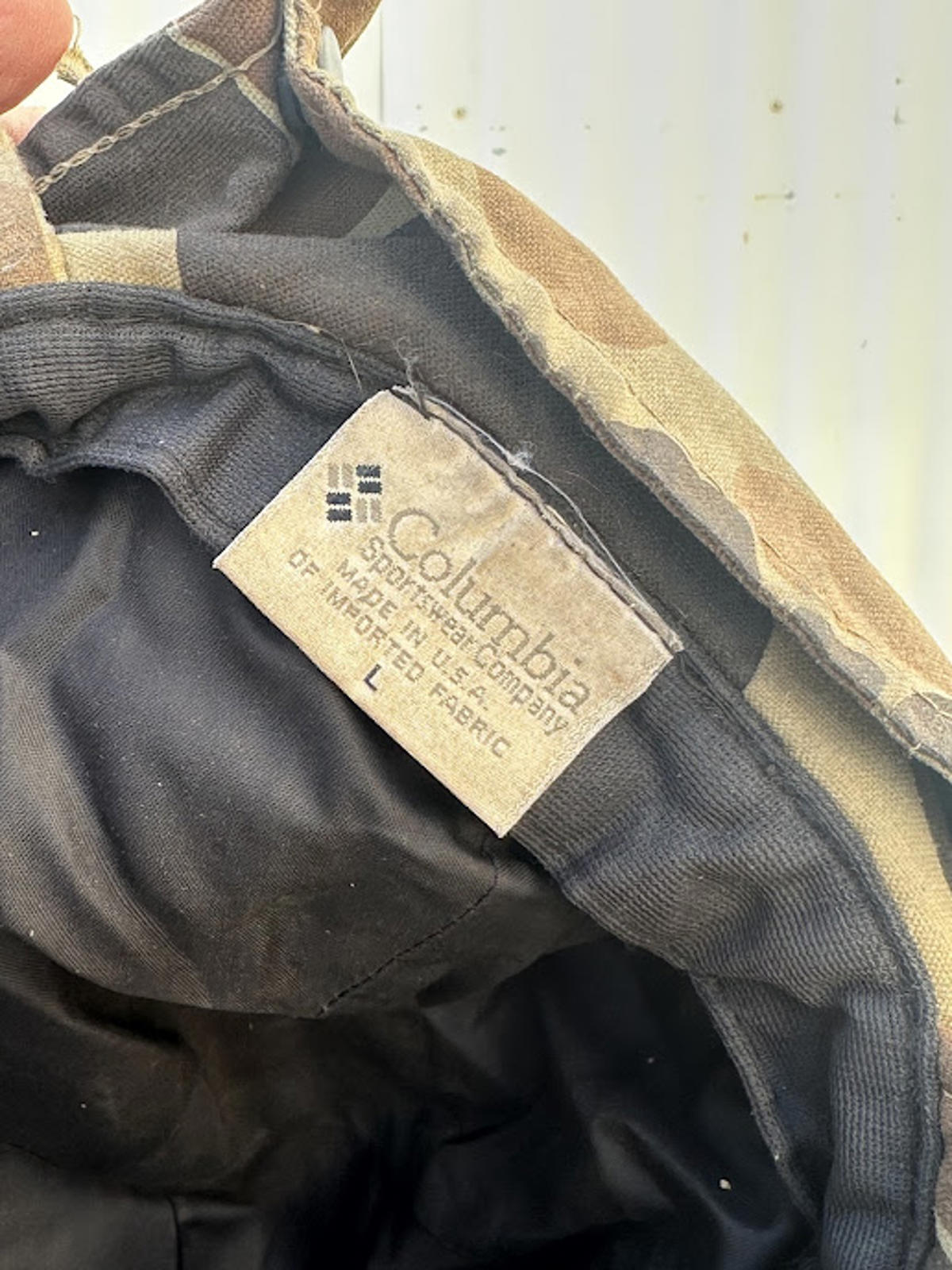 Vintage Columbia Camo Ear Flap Hunting Cap