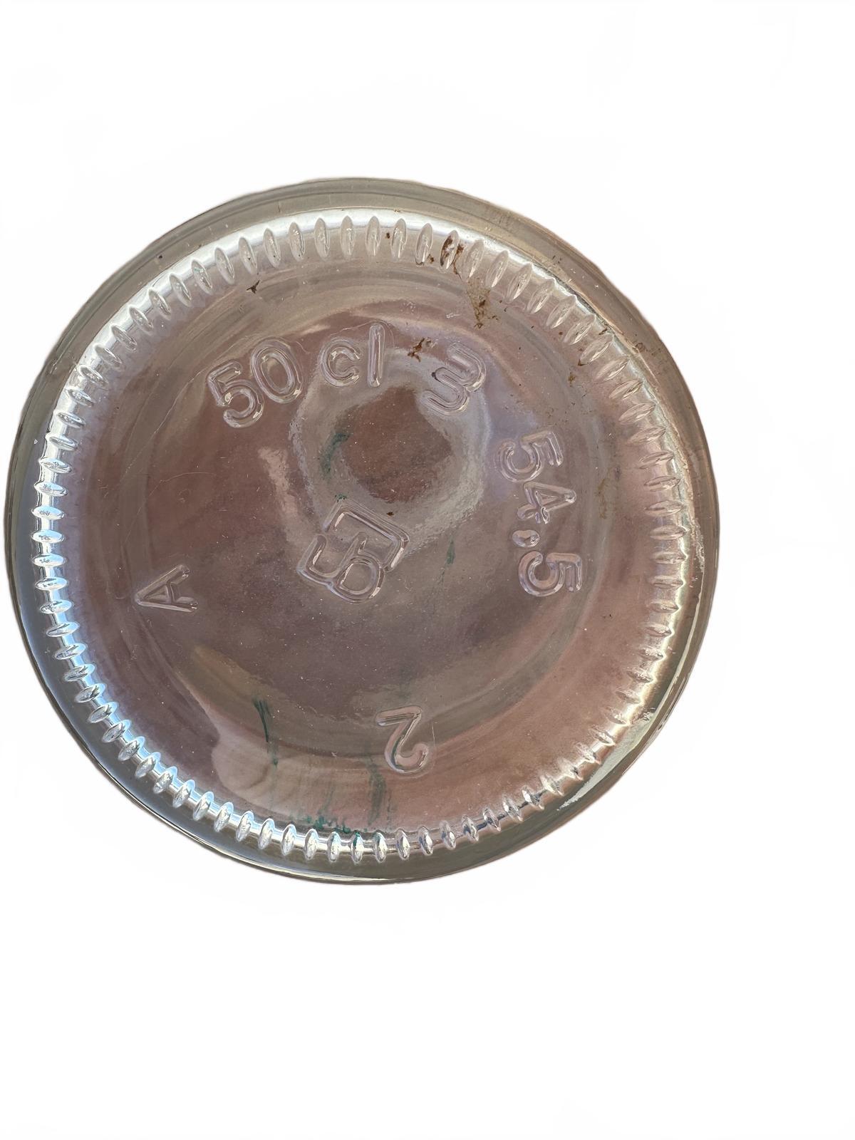 Vintage Clear Glass Apothecary Bottle 7"