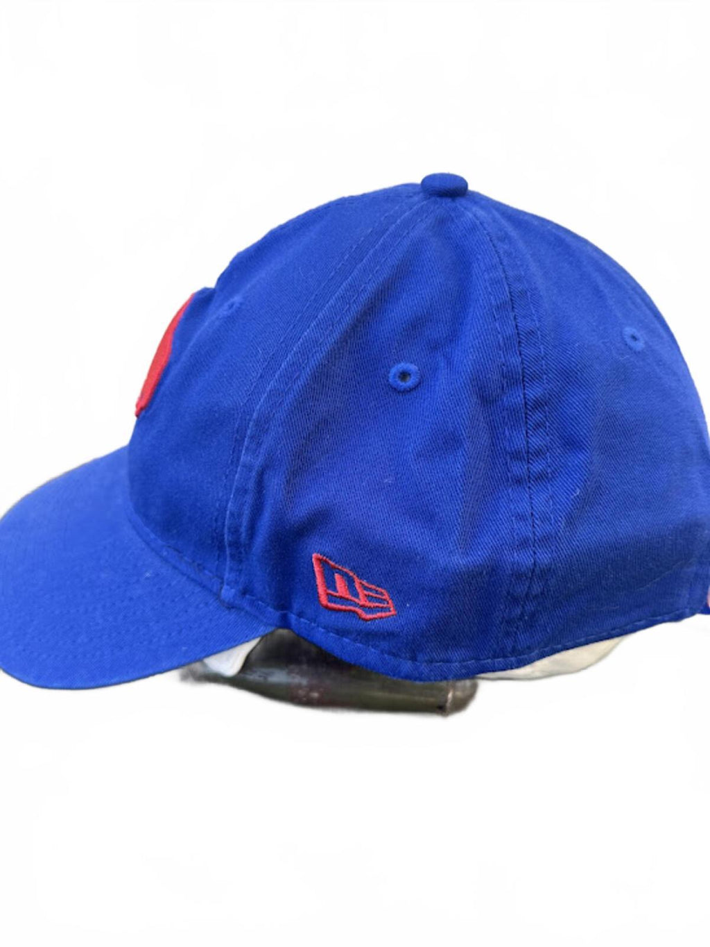 New Era Red Buffalo Logo Strapback Hat Blue