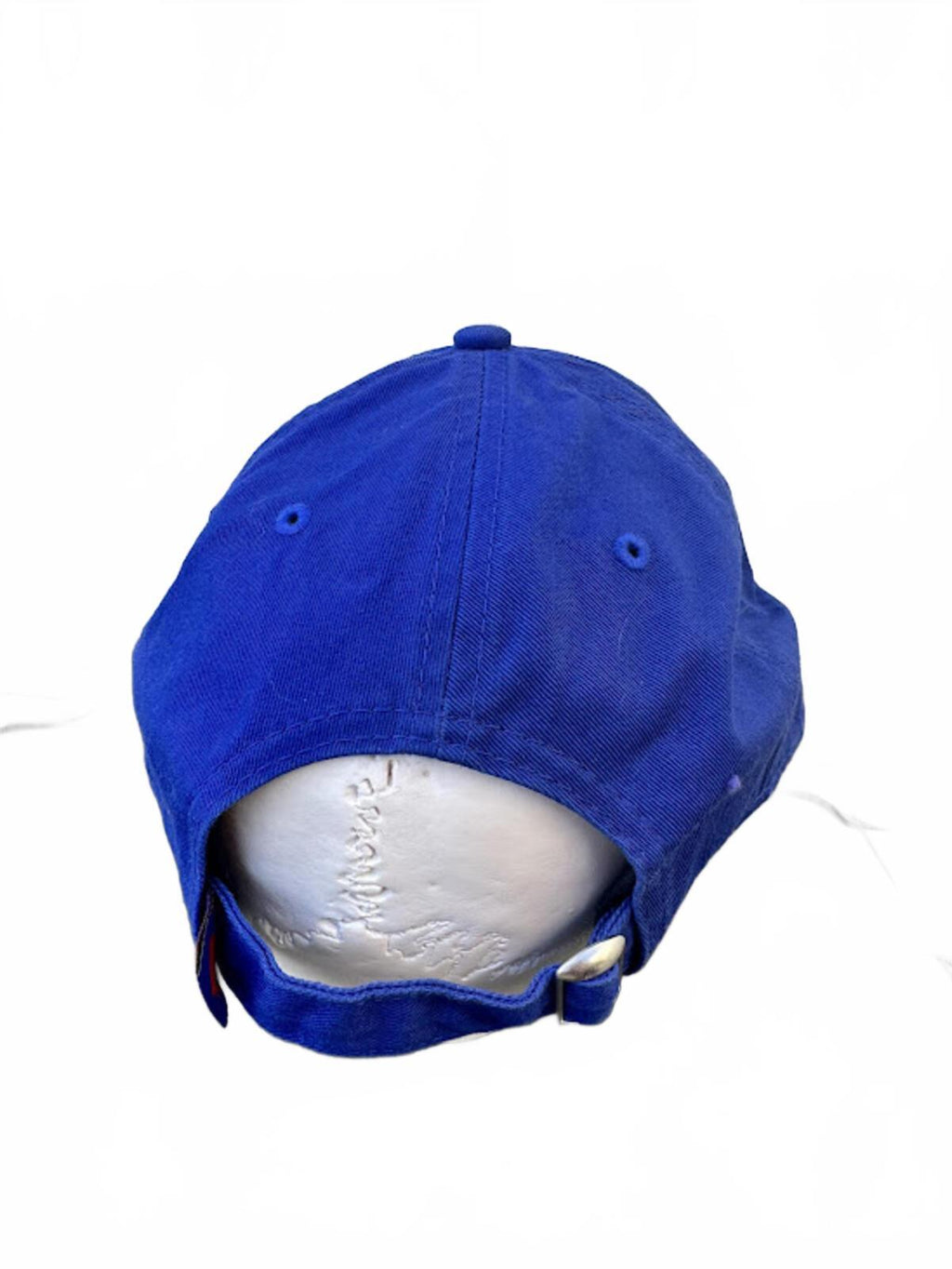 New Era Red Buffalo Logo Strapback Hat Blue