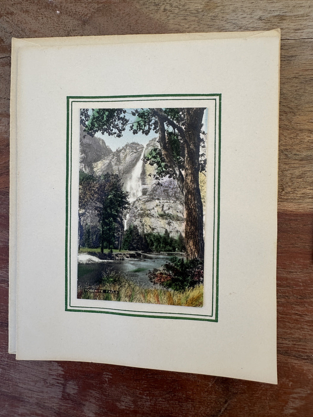 Set of 5 Vintage Yosemite Hand Colored Photos