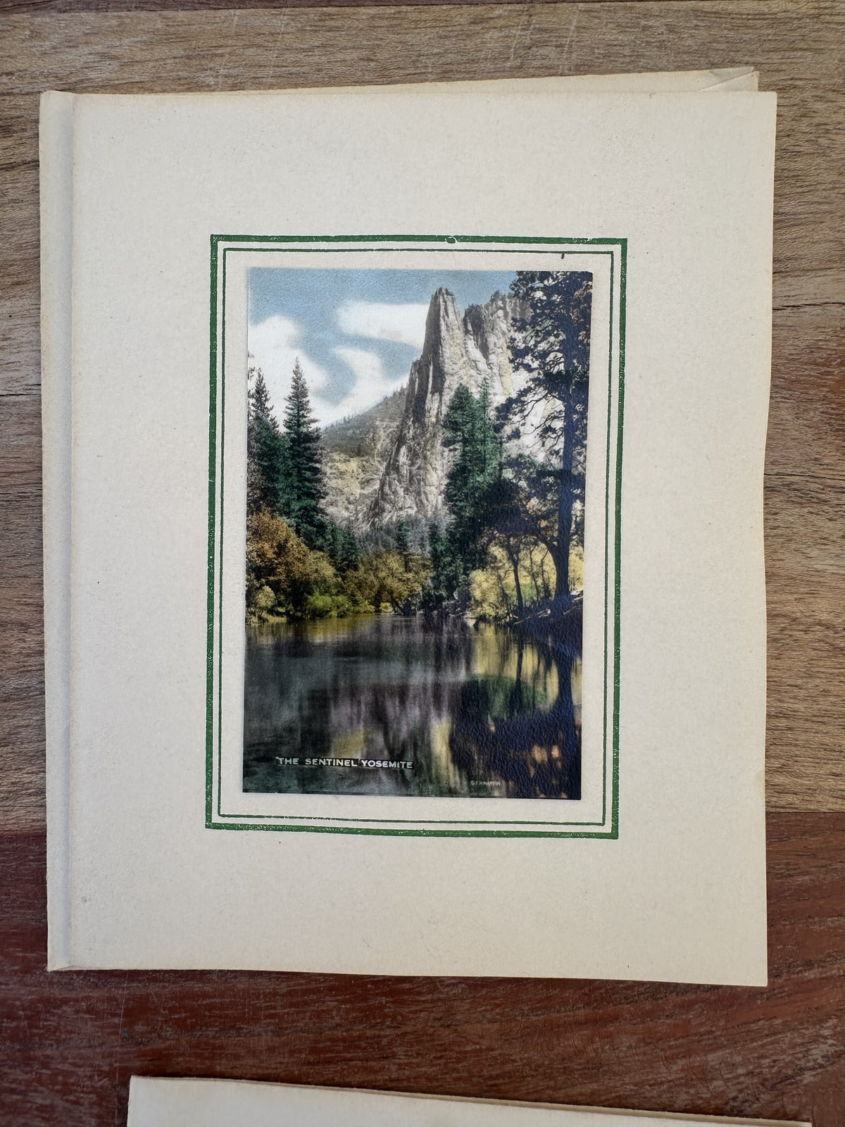 Set of 5 Vintage Yosemite Hand Colored Photos