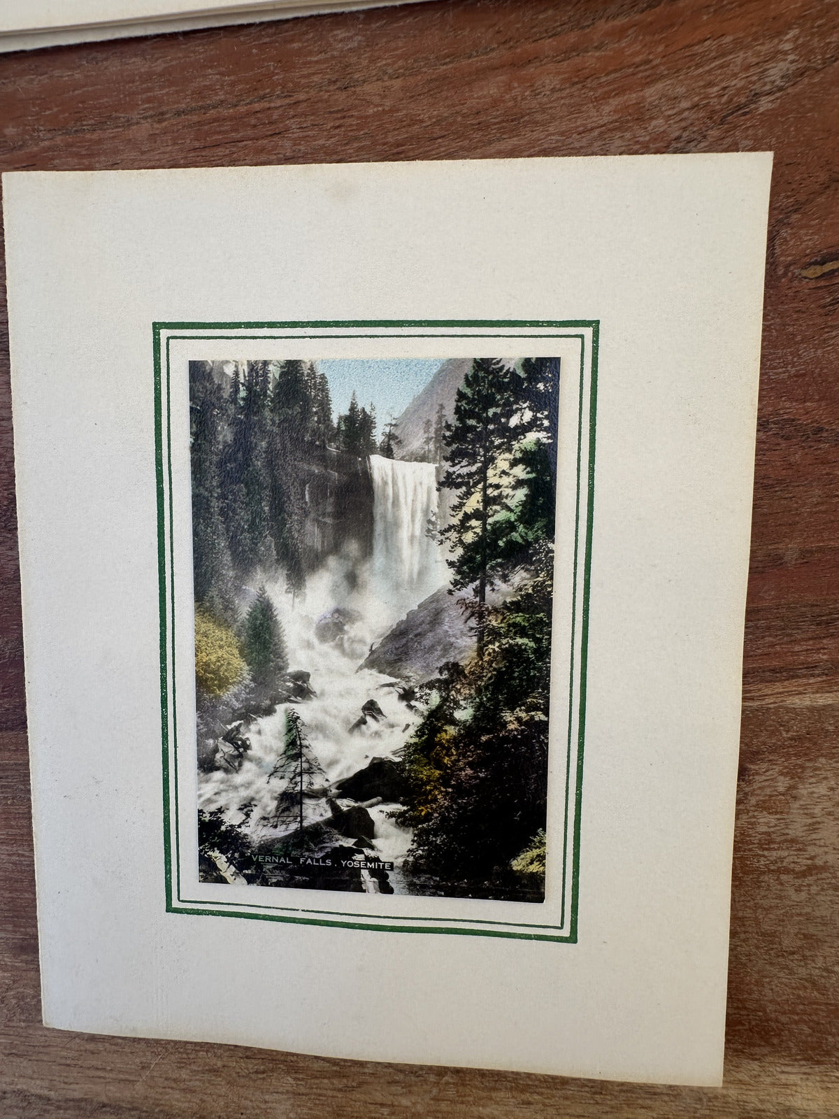 Set of 5 Vintage Yosemite Hand Colored Photos