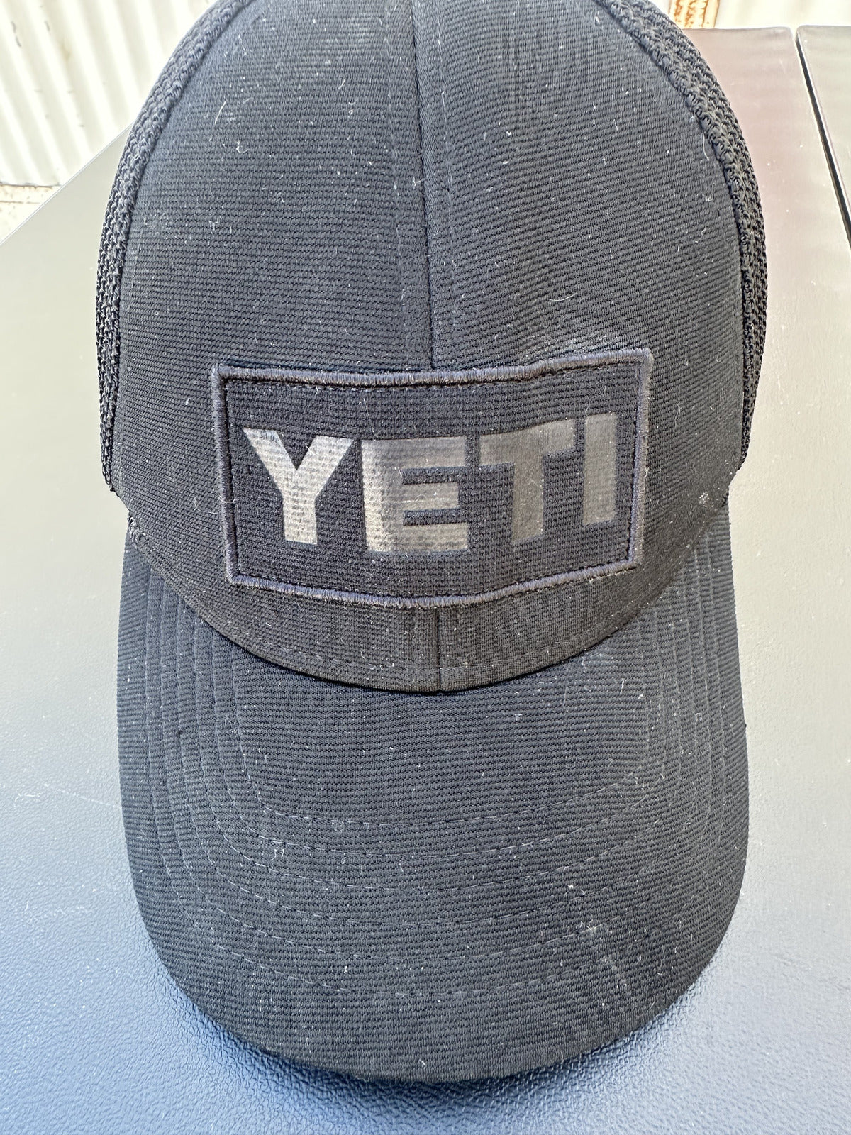 YETI Black Mesh Snapback Trucker Hat