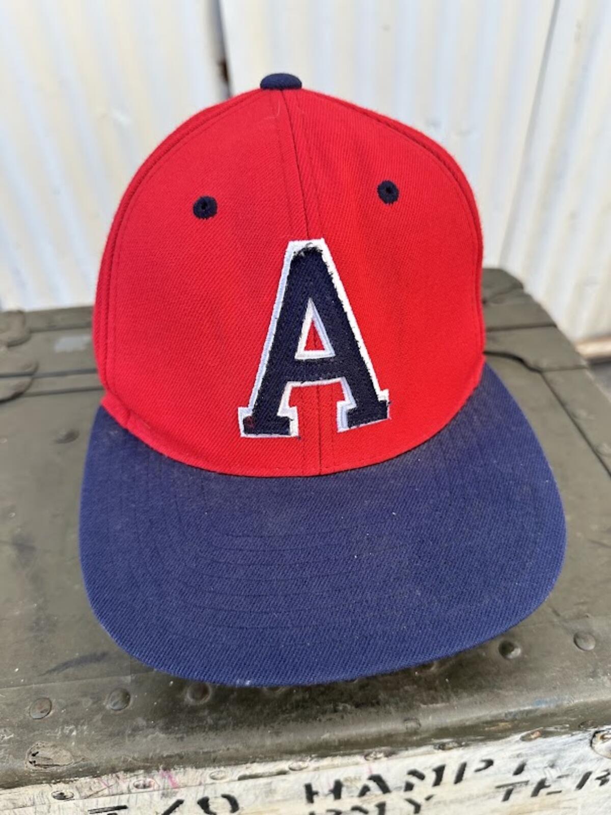 Aeropostale “A” Logo Snapback Hat Red Navy