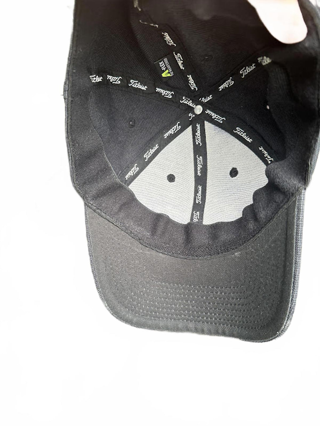Titleist Black Stretch Fit Golf Hat L/XL
